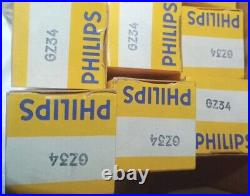 (1) GZ34 5AR4 Philips By Mullard B Code Blackburn NIB Mint Tube For 300b 2a3 245