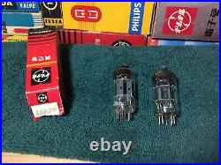 2 Matched NOS Matsu/Mullard 12AT7 ECC81 Vintage Hifidelity Preamp Audio Tubes