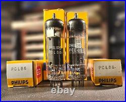 2 x PCL86 Philips Tube MULLARD production MATCHED PAIR. NOS TUBE NEW IN box