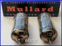 2x Mullard 12AX7 ECC83 Short Plates Matching Codes Blackburn 1960 I61
