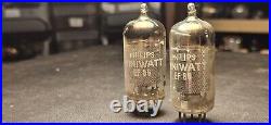 2x Mullard EF86 tube NOS Philips coinbase first production pair perfect matched