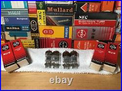 4 Rare DGetter Matsu/Mullard 12AT7 ECC81 NOS Holy Grail Audio Quad + OE Boxes