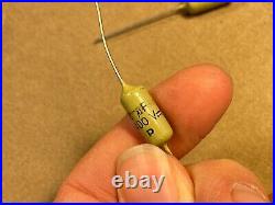 5 NOS Vintage Mullard. 022 uf 400v Mustard Capacitors TESTED Epiphone Marshall