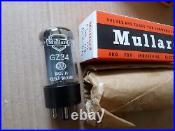GZ34 Mullard Twin OO Getters at Top Hole in Spiggot NOS Valve Tube AUG23A