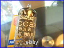 MULLARD mC1 ECC83 12AX7 BRITISH NOS 1957 VINTAGE VALVE (WITH PHILIPS BRANDING)