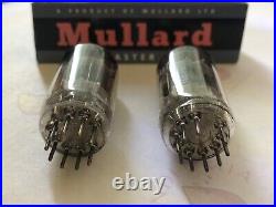 Mullard 12AU7 ECC82 Preamp Tubes Matched Pair Blackburn 1965/66 NOS