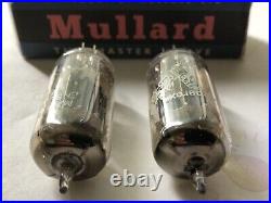Mullard 12AU7 ECC82 Tubes Matched Pair Mitcham 1959 K61 Same Code Near NOS