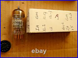 Mullard CV2493 E88CC01 8 Shot Getter Disc Gold Pins A NOS Valve Tube JAN24