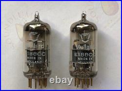 Mullard E188CC 7308 Preamp Tubes Matched Pair Holland 1964 Same code NOS