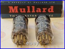 Mullard E88CC/01 = CV2493 = 6922 Matched Pair Blackburn 1960 Same code NOS