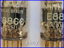 Mullard E88CC 6922 Matched Pair Mitcham 1965 7L1 R5J1 RARE SQ Label NOS