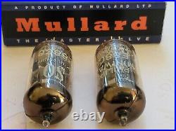 Mullard E88CC 6922 Matched Pair Mitcham 1965 7L1 R5J1 RARE SQ Label NOS
