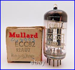 Mullard KB/D CV4003 M8136 ECC82 Box Plate Valve Tube NOS Boxed (V16)