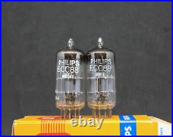Mullard / Philips ECC88 / 6DJ8 Blackburn Matched pair NOS
