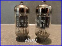 Philips Heerlen ECC83 and Mullard factory Blackburn 12AX7 matched pairs NOS