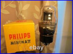 Philips Mullard Ecc31 6n7 Nos British Tested 100% Strong Tube Vintage Tube